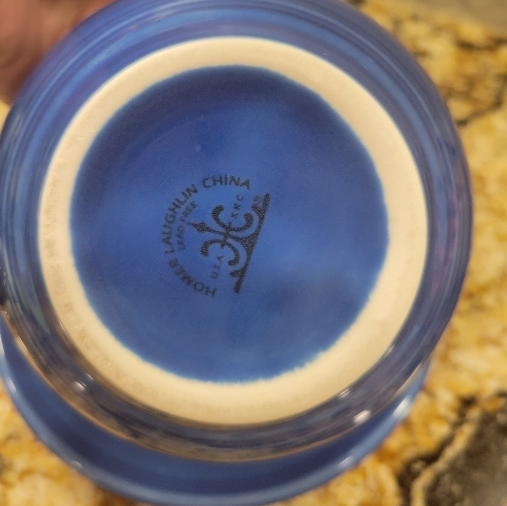 Fiestaware Jumbo Mug & Jumbo Saucer Set SAPPHIRE - Picture 4 of 10